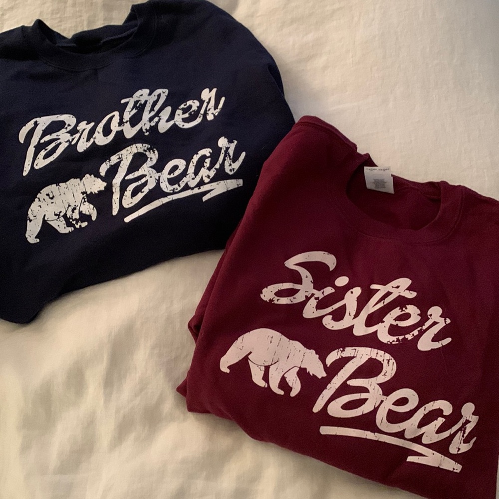 Brother Bear Sister Bear Sweatshirts